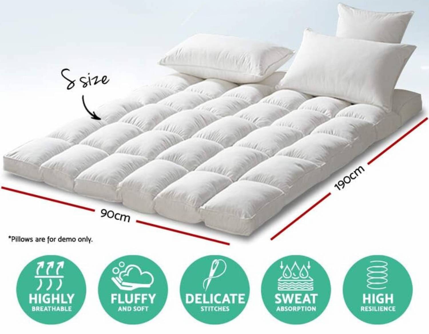Mattress Underlay, Single 90cm x 190cm