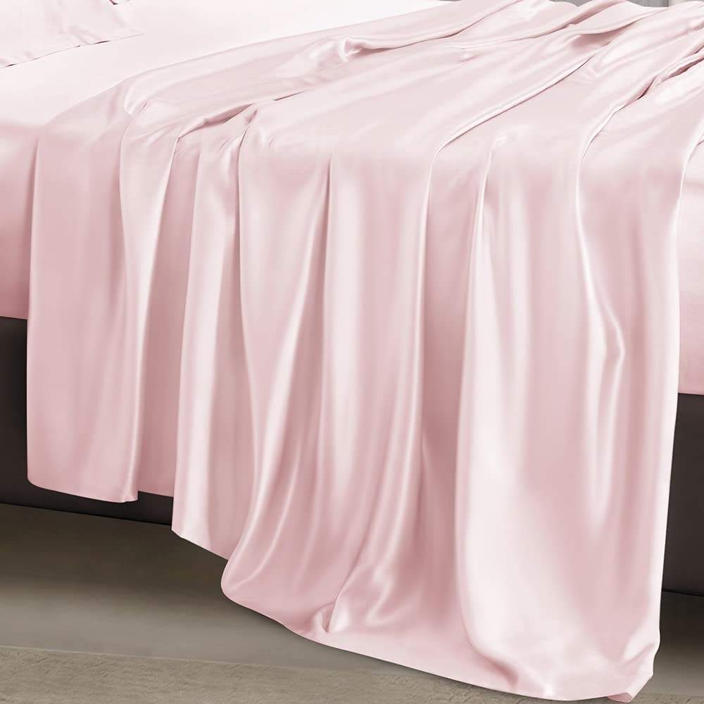 buy pink luxury bed sheet